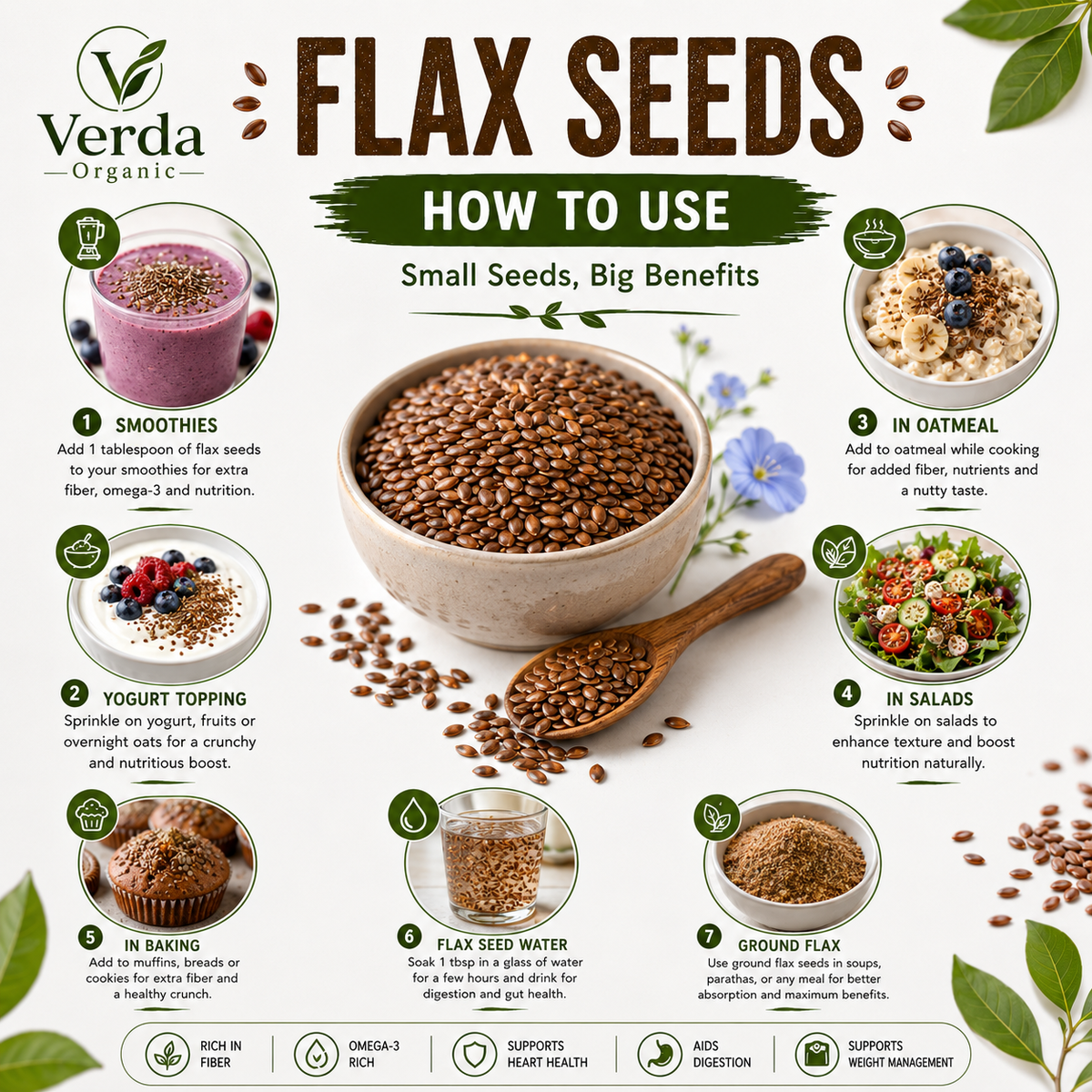 Organic Flax Seeds-200g