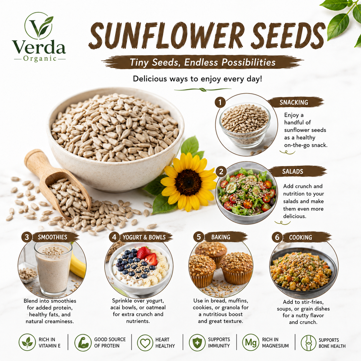 Organic Sunflower Seeds-200g